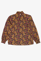 Vintage Worthington Paisley Pattern Blouse (1980s)