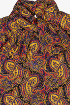 Vintage Worthington Paisley Pattern Blouse (1980s)