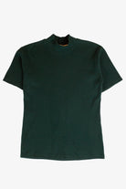 Vintage Ribbed Turtleneck Short Sleeve Top (1990s)