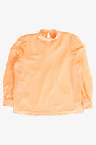 Vintage Peach Lace Blouse (1980s)