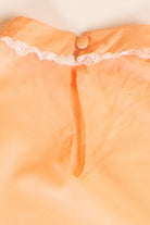 Vintage Peach Lace Blouse (1980s)