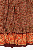Vintage Mahogany Moda Int'l Tiered Ruffled Skirt (2000s)