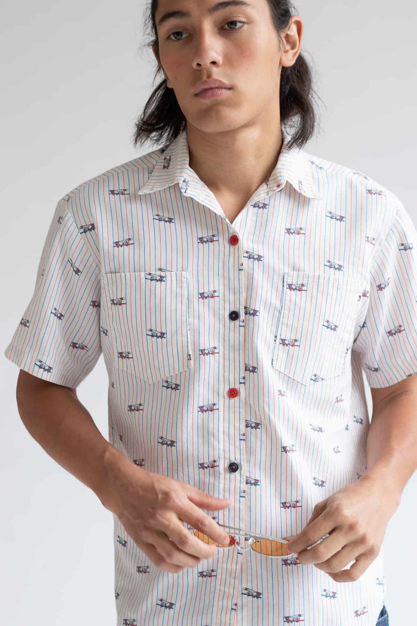 Vintage Biplane Button Up Shirt