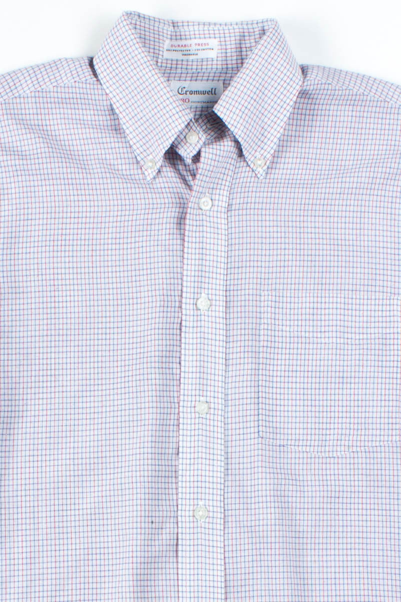 Blue & Red Tattersall Button Up Shirt