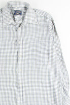 Blue & Green Plaid Button Up Shirt 1