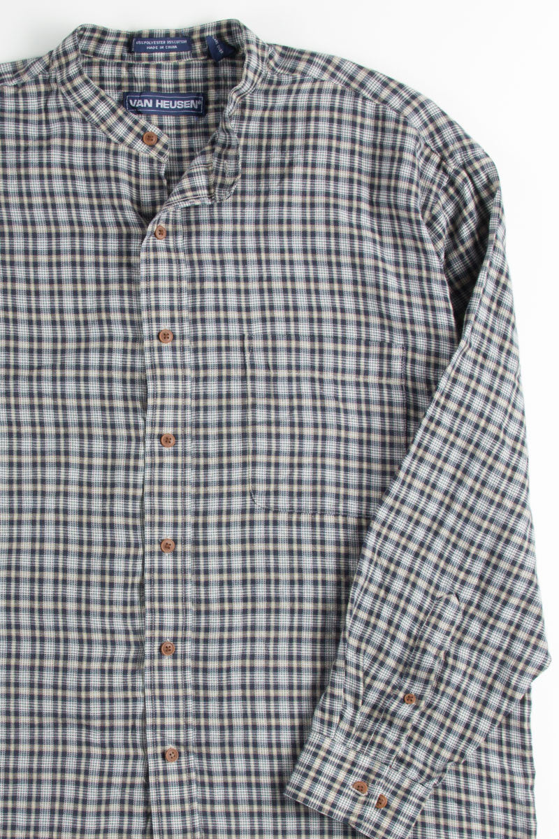 Blue Plaid Button Up Shirt 10