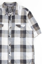 Black Plaid Button Up Shirt 1