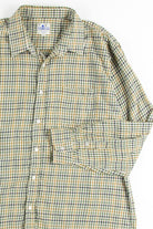 Olive & Mustard Plaid Button Up Shirt