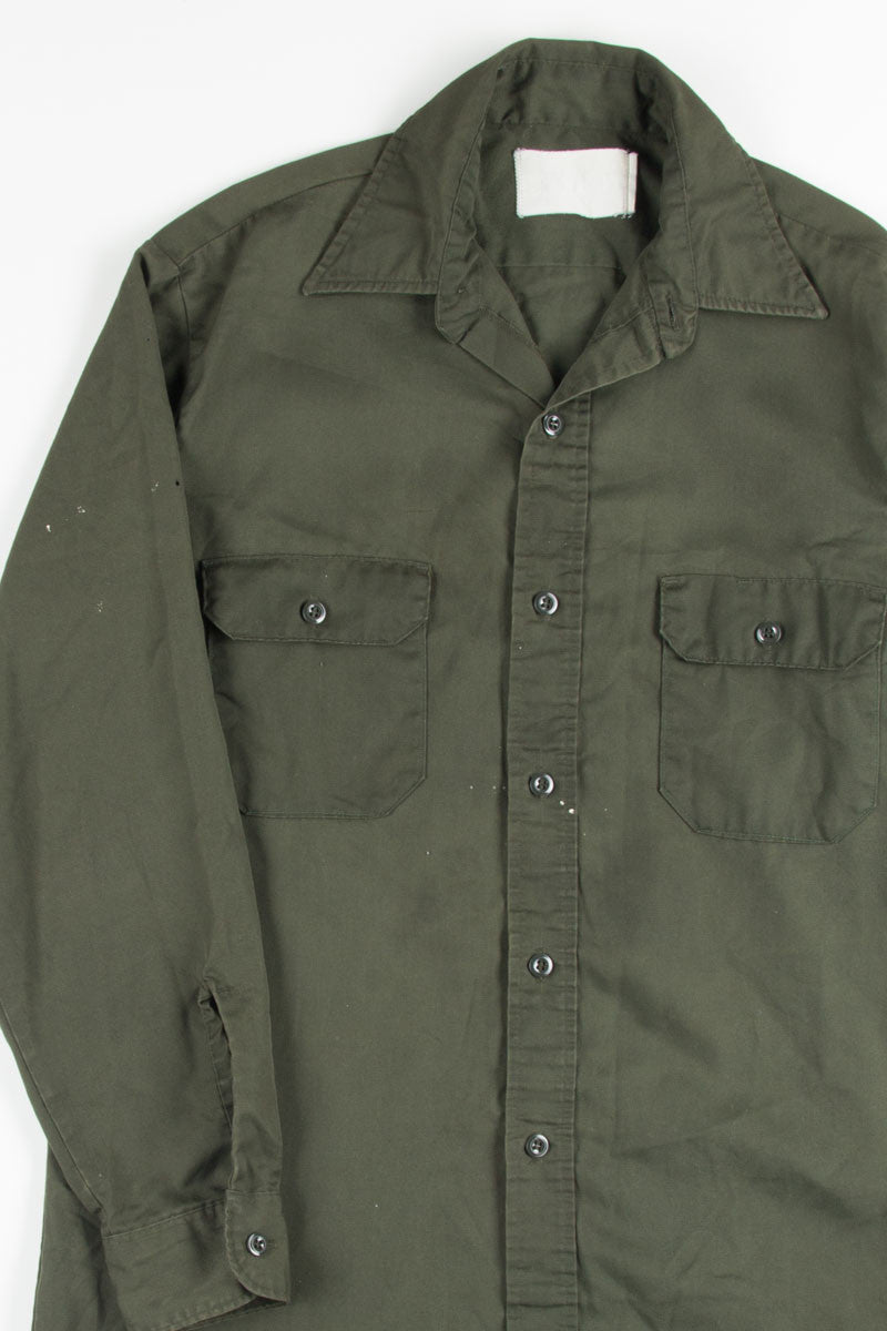 Army Green Button Up Shirt