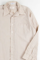 Vintage Tan Striped Button up Shirt