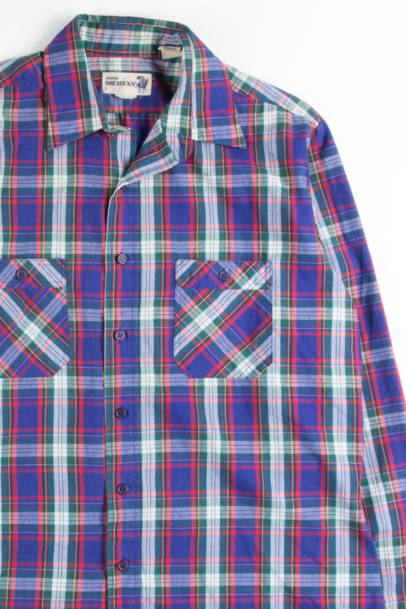 Vintage Plaid Button Up Shirt