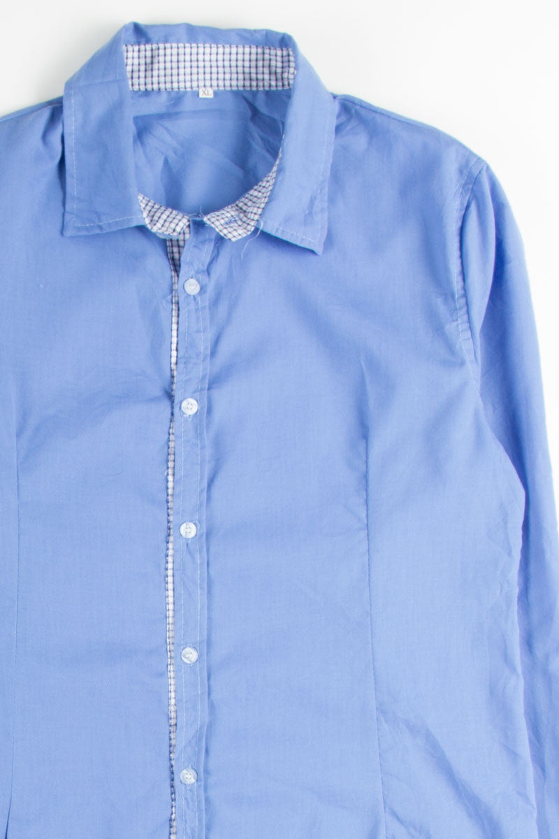 Tailored Blue Button Up Shirt