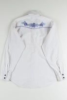 Floral Embroidered Button Up Shirt