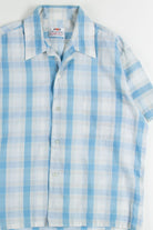 Blue Plaid Button Up Shirt 11