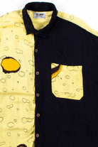 Black & Yellow Splotchy Button Up Shirt