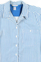 Blue Stripes & Polka Dots Button Up Shirt