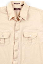 Vintage Tan Button Up Shirt 1
