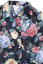 Floral Mesh Button Up Shirt