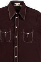 Brown Vintage Button Up Shirt