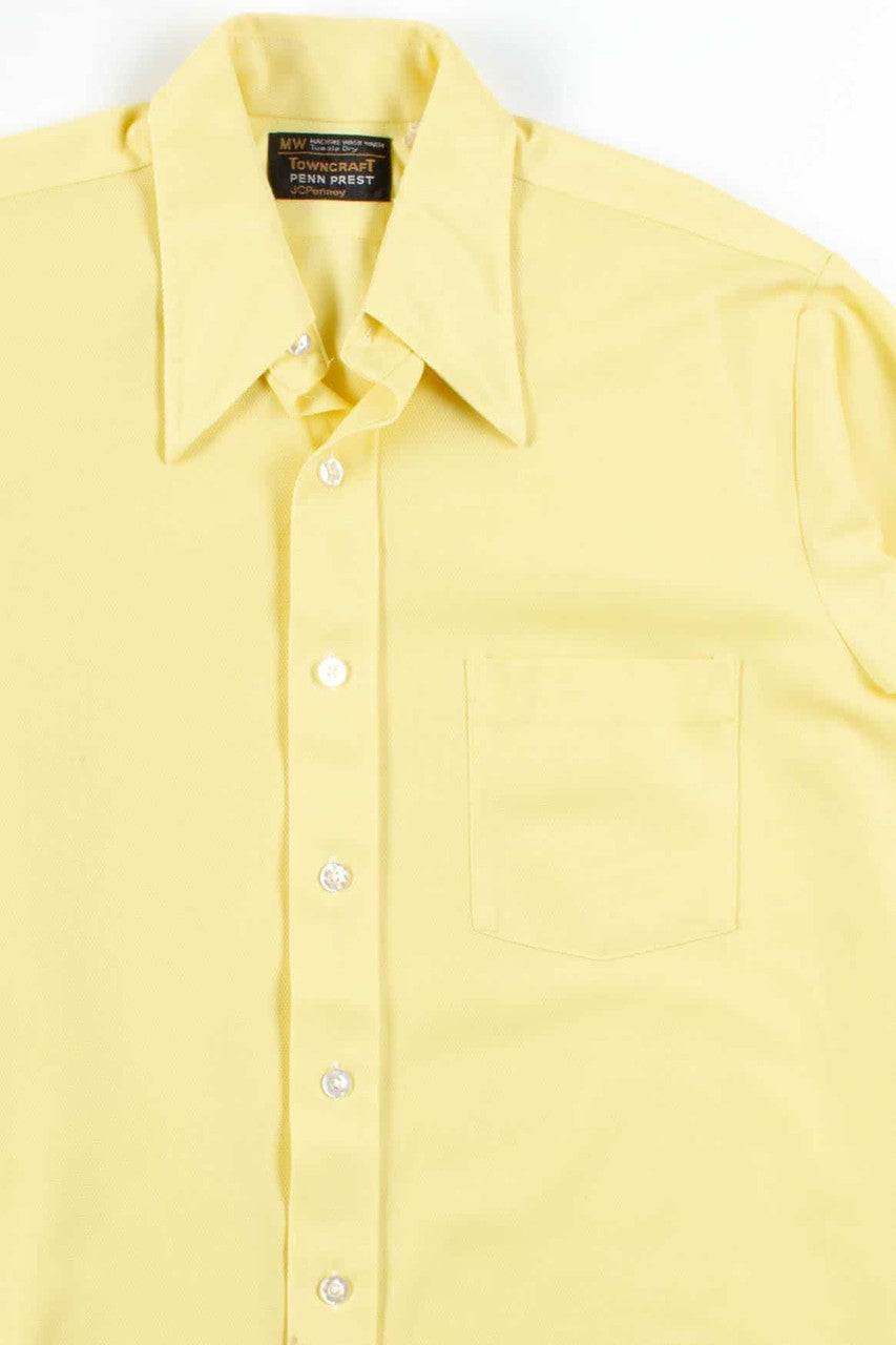 Yellow Penn Prest Button Up Shirt