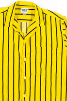 Yellow Vertical Striped Button Up Shirt