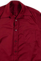 Burgundy Button Up Shirt 1
