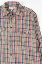 Tan Plaid Button Up Shirt 1