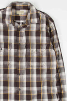 Brown Plaid Button Up Shirt 1
