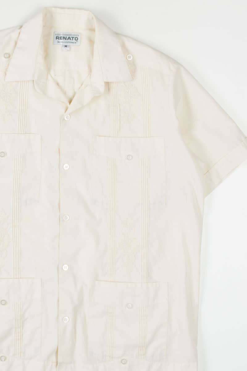 Beige Guayabera Shirt