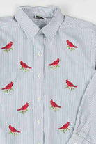Christmas Cardinals Button Up Shirt