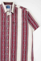 Vintage Burgundy Western Wrangler Button Up Shirt