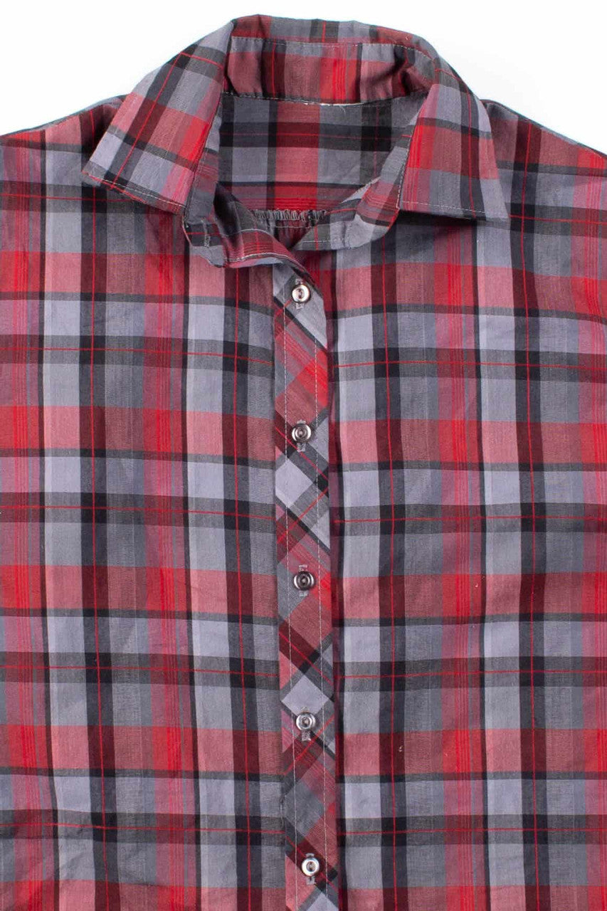 Red Plaid Button Up Shirt 6