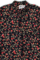 Black Roses Button Up Shirt