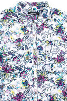 White Vines Floral Button Up Shirt