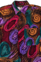 Multicolor Swirl Button Up Shirt