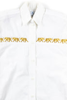 Gold Elephants Button Up Shirt