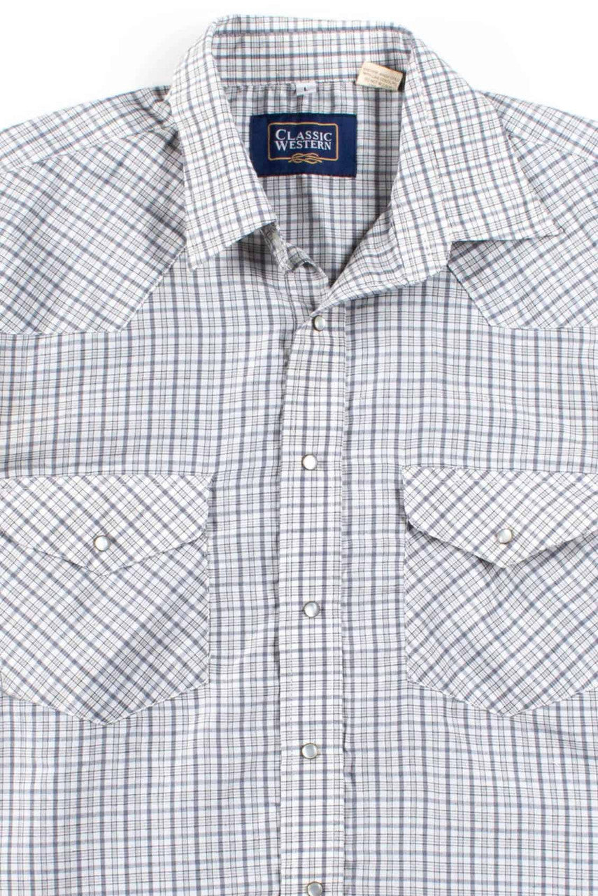 Sage Plaid Snap Button Up Shirt