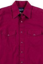 Burgundy Wrangler Button Up Shirt