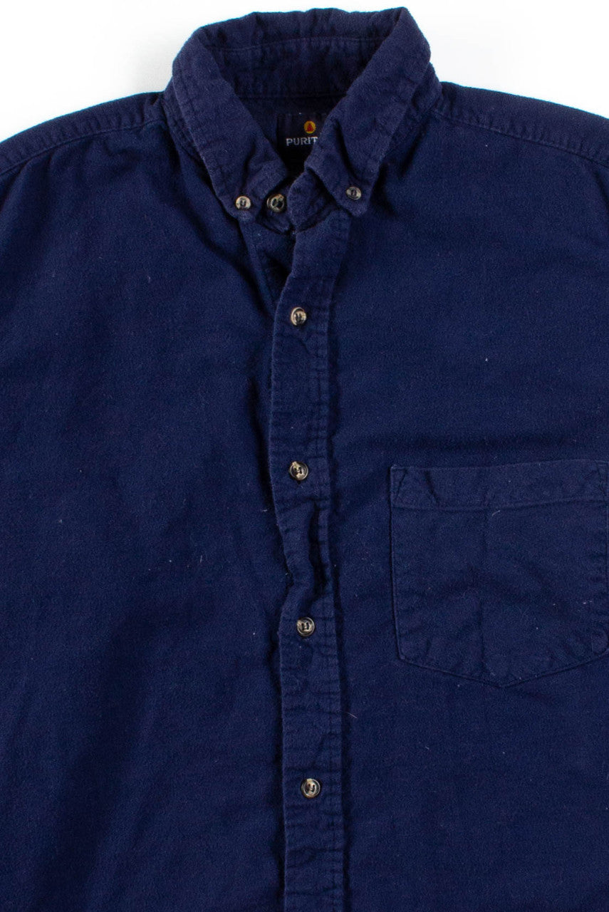 Navy Button Up Shirt 3