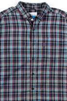 Navy Columbia Plaid Button Up Shirt