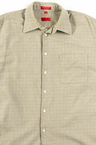 Olive Check Button Up Shirt
