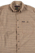 Tan Check Button Up Shirt