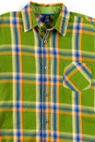 Green Plaid Button Up Shirt 2