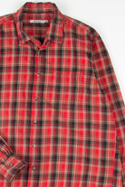 Red Plaid Button Up Shirt 757