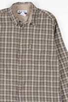 Brown Plaid Columbia Button Up Shirt 771