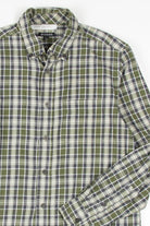 Green Plaid Button Up Shirt 787