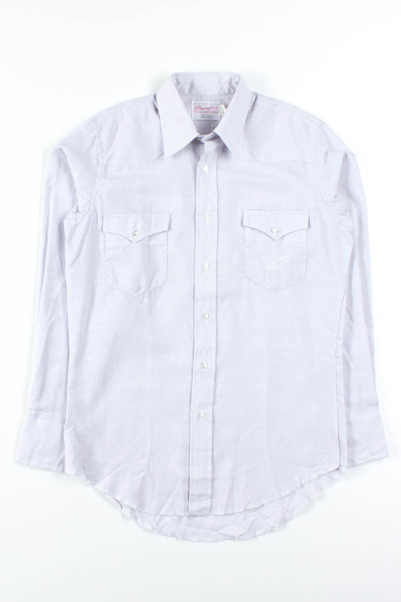 Blue Pink Wrangler Button Up Shirt