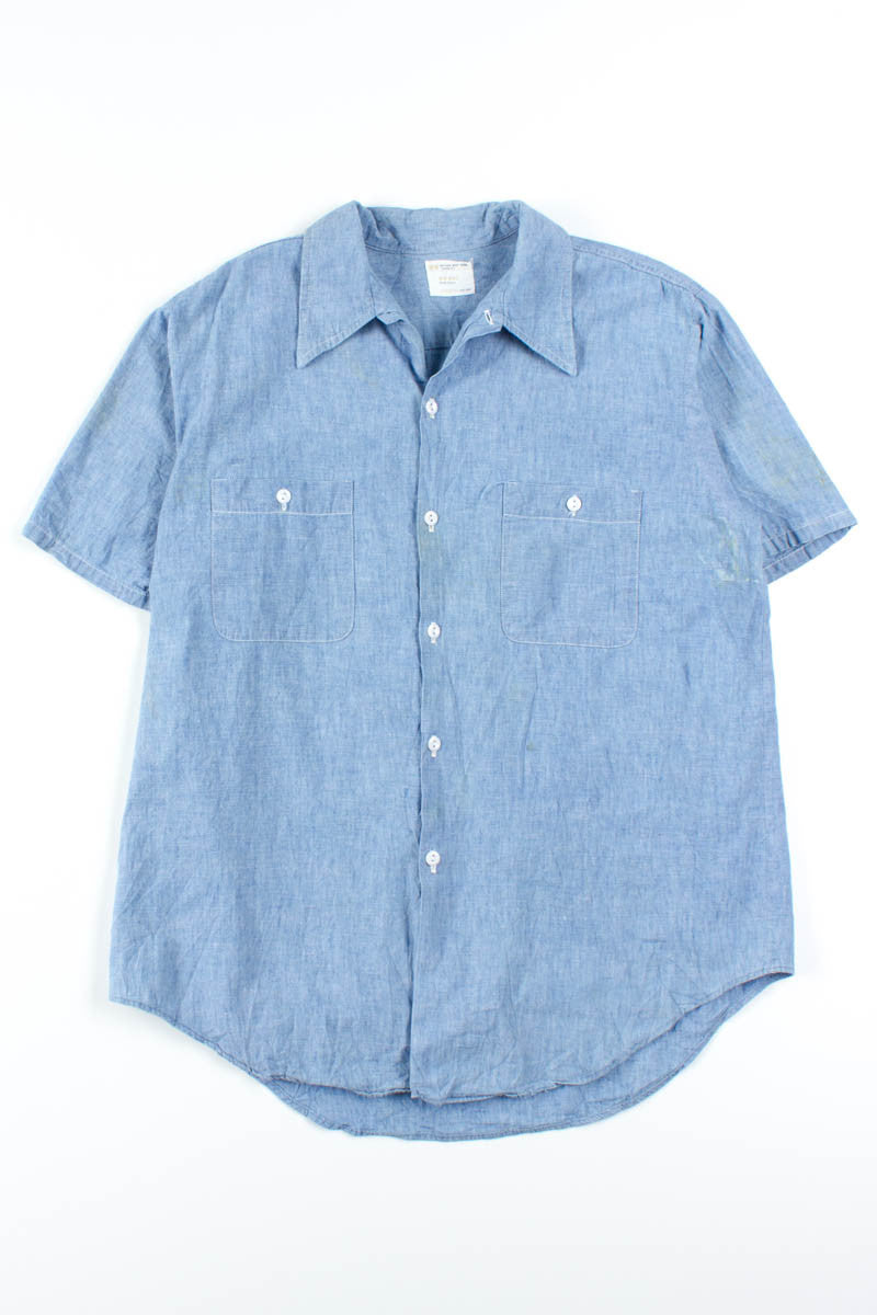 Blue Chambray Button Up Shirt