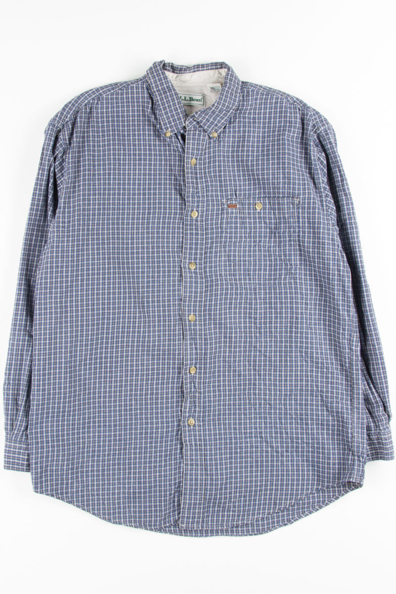Blue Plaid Button Up Shirt