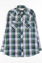 Blue & Green Plaid Button Up Shirt